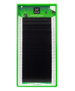 Ресницы чёрные Le Maitre "Excellent" одна длина (20 линий)